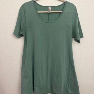 Lularoe Green Baby Doll Tee